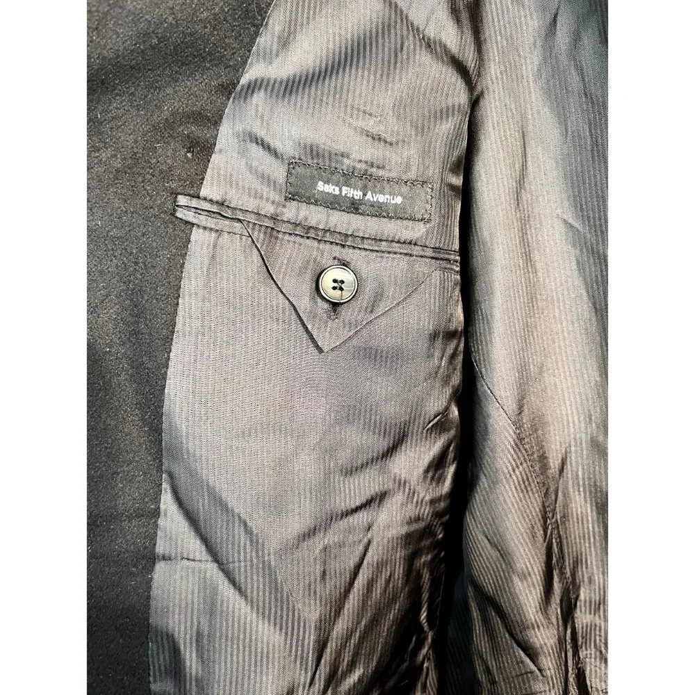 Saks Fifth Avenue Cashmere and Mink Mens Sports Blazer Size 44L - Picture 6 of 9